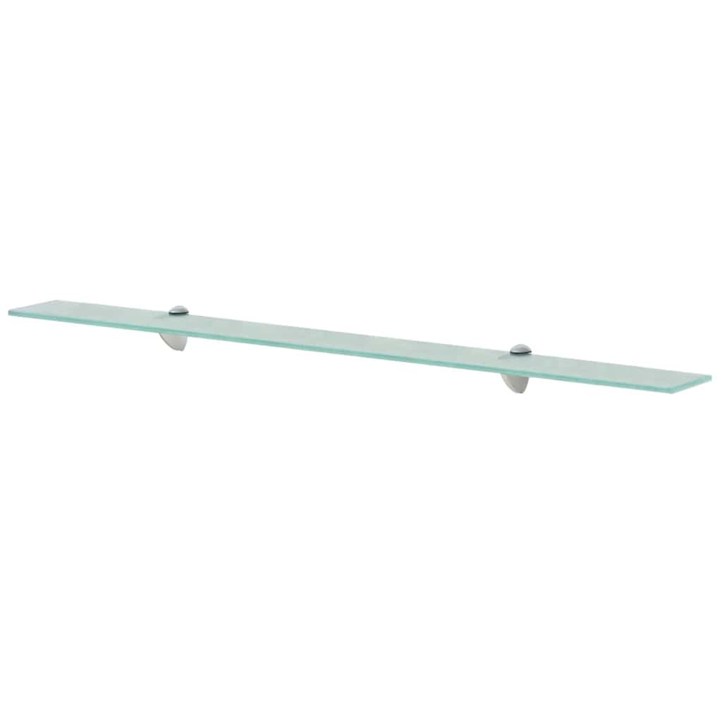 243761 vidaXL Floating Shelf Glass 100x10 cm 8 mm - Transpart - 100 x 10 x 0.8 cm