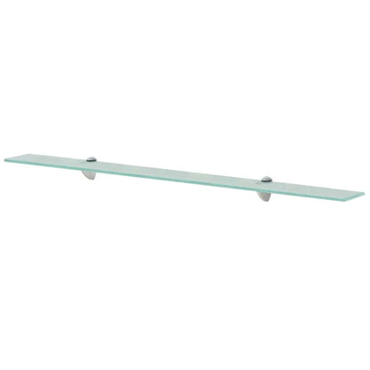 243761 vidaXL Floating Shelf Glass 100x10 cm 8 mm - Transpart - 100 x 10 x 0.8 cm