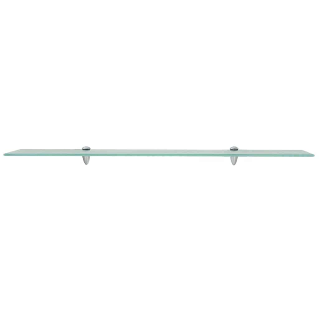 243761 vidaXL Floating Shelf Glass 100x10 cm 8 mm - Transpart - 100 x 10 x 0.8 cm