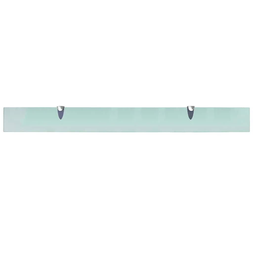 243761 vidaXL Floating Shelf Glass 100x10 cm 8 mm - Transpart - 100 x 10 x 0.8 cm