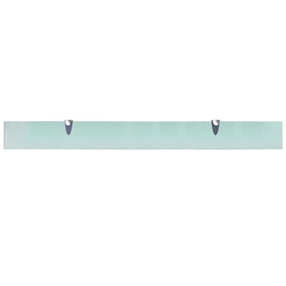 243761 vidaXL Floating Shelf Glass 100x10 cm 8 mm - Transpart - 100 x 10 x 0.8 cm