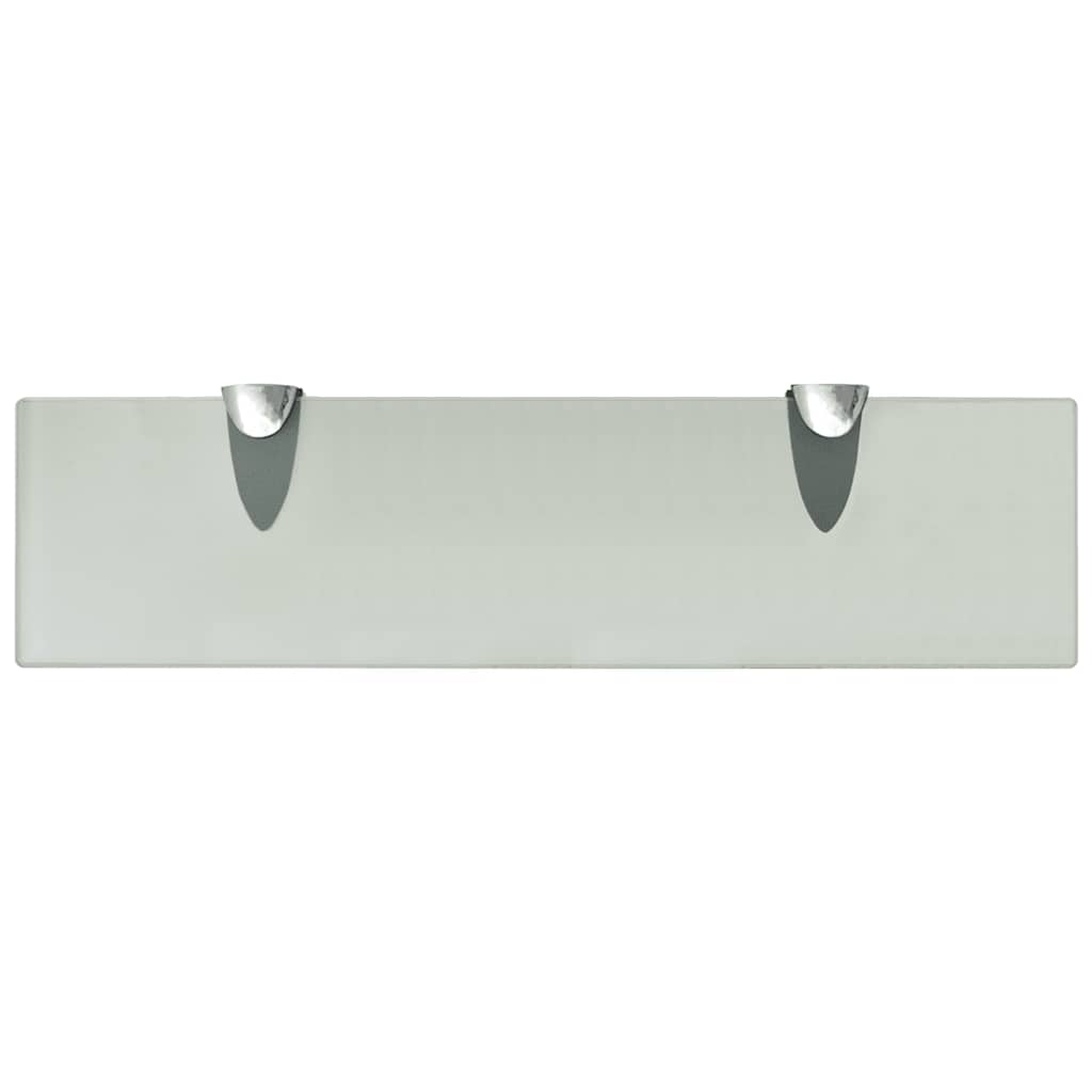 243771 vidaXL Floating Shelf Glass 40x10 cm 8 mm - Transpart - 40 x 10 x 0.8 cm
