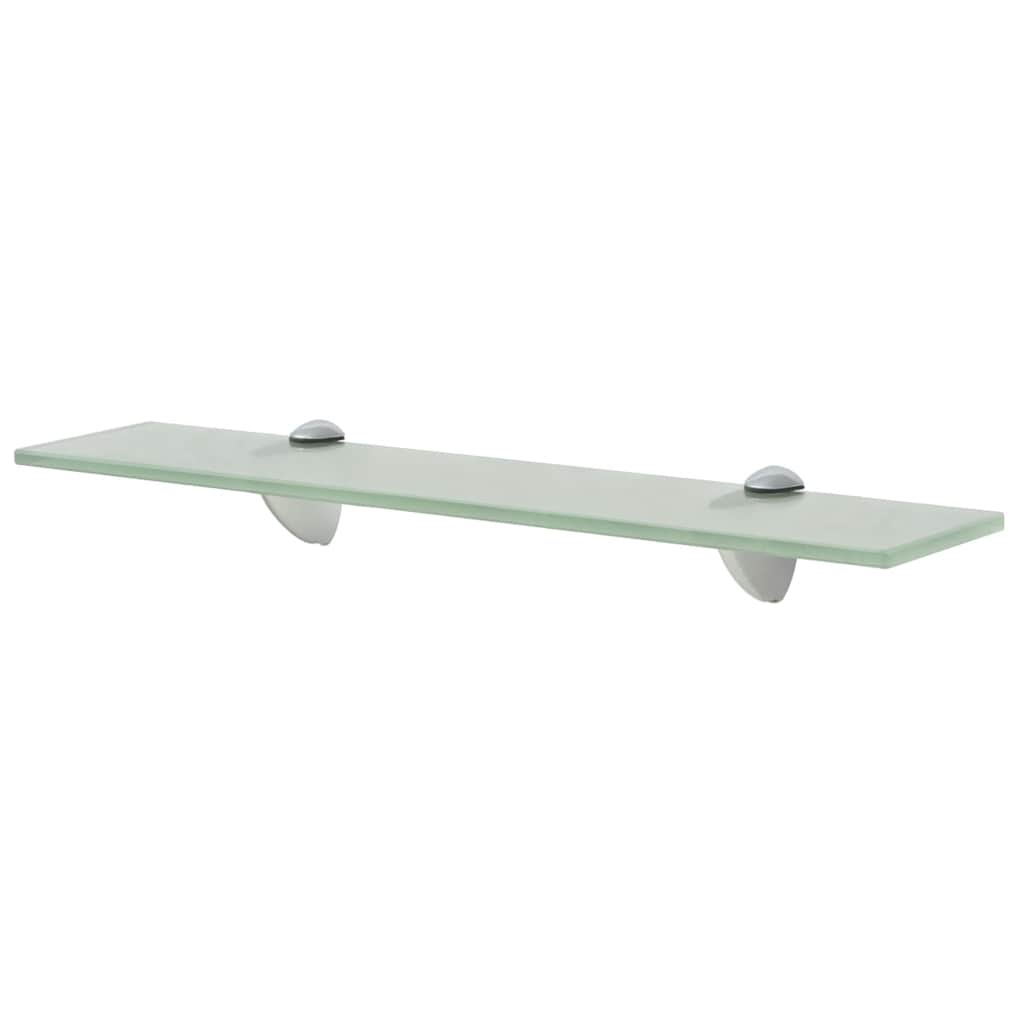 243772 vidaXL Floating Shelf Glass 50x10 cm 8 mm - Transpart - 50 x 10 x 0.8 cm