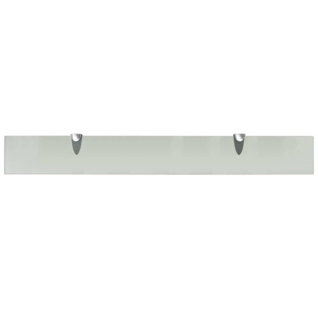 vidaXL Floating Shelf Glass 80x10 cm 8 mm - Transpart - 80 x 10 x 0.8 cm