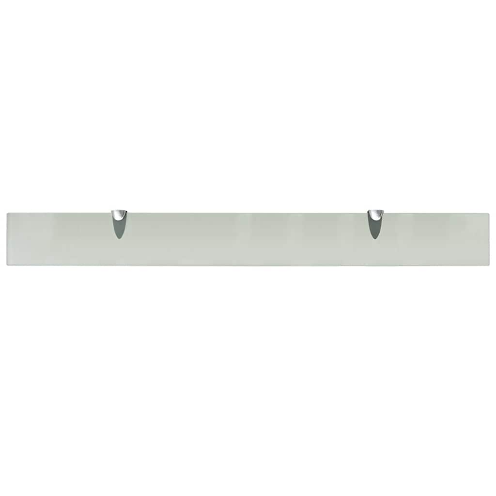 243776 vidaXL Floating Shelf Glass 90x10 cm 8 mm - Transpart - 90 x 10 x 0.8 cm