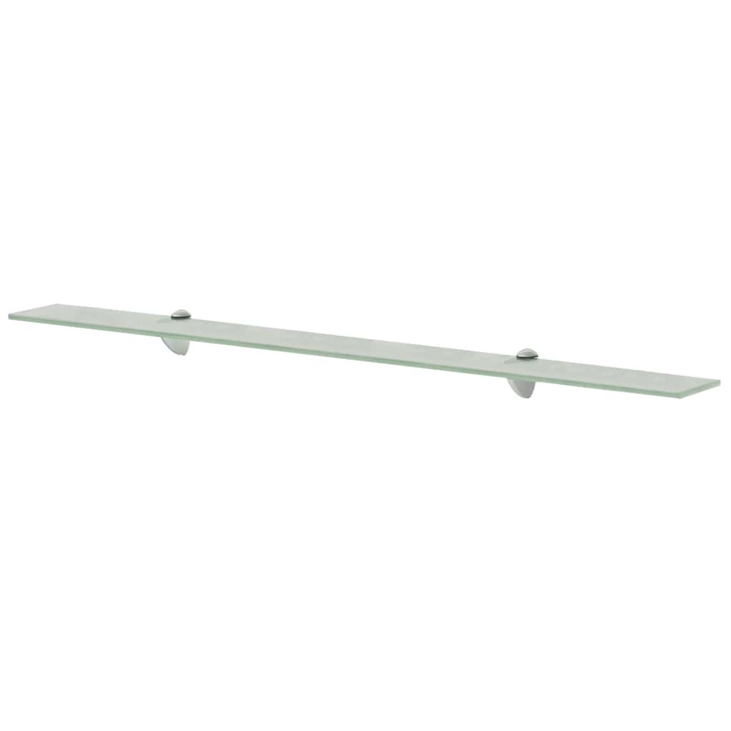 243777 vidaXL Floating Shelf Glass 100x10 cm 8 mm - Transpart - 100 x 10 x 0.8 cm