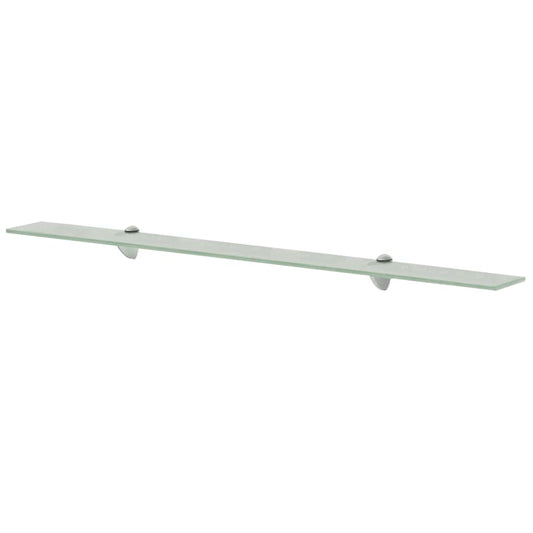 243777 vidaXL Floating Shelf Glass 100x10 cm 8 mm - Transpart - 100 x 10 x 0.8 cm