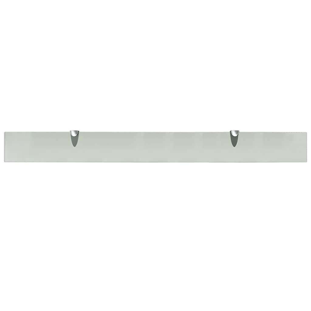 243777 vidaXL Floating Shelf Glass 100x10 cm 8 mm - Transpart - 100 x 10 x 0.8 cm