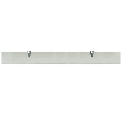 243777 vidaXL Floating Shelf Glass 100x10 cm 8 mm - Transpart - 100 x 10 x 0.8 cm