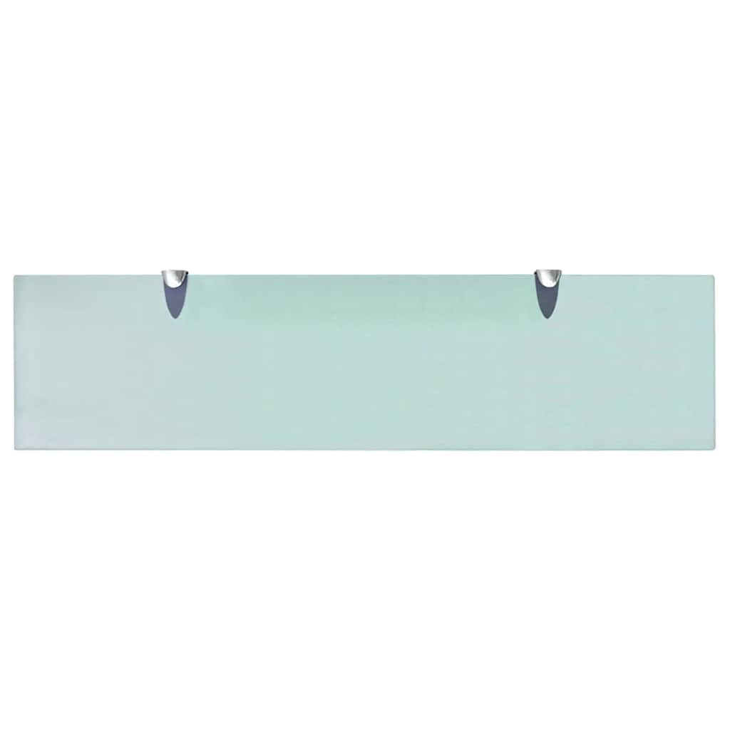 243783 vidaXL Floating Shelf Glass 80x20 cm 8 mm - Transpart - 80 x 20 x 0.8 cm
