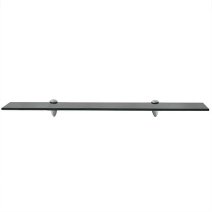243790 vidaXL Floating Shelf Glass 70x20 cm 8 mm - Black - 70 x 20 x 0.8 cm