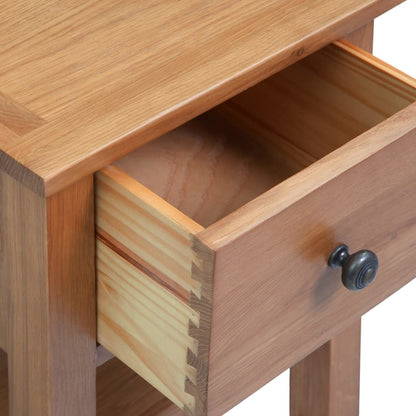 vidaXL Nightstand 36x30x47 cm Solid Oak Wood - Brown