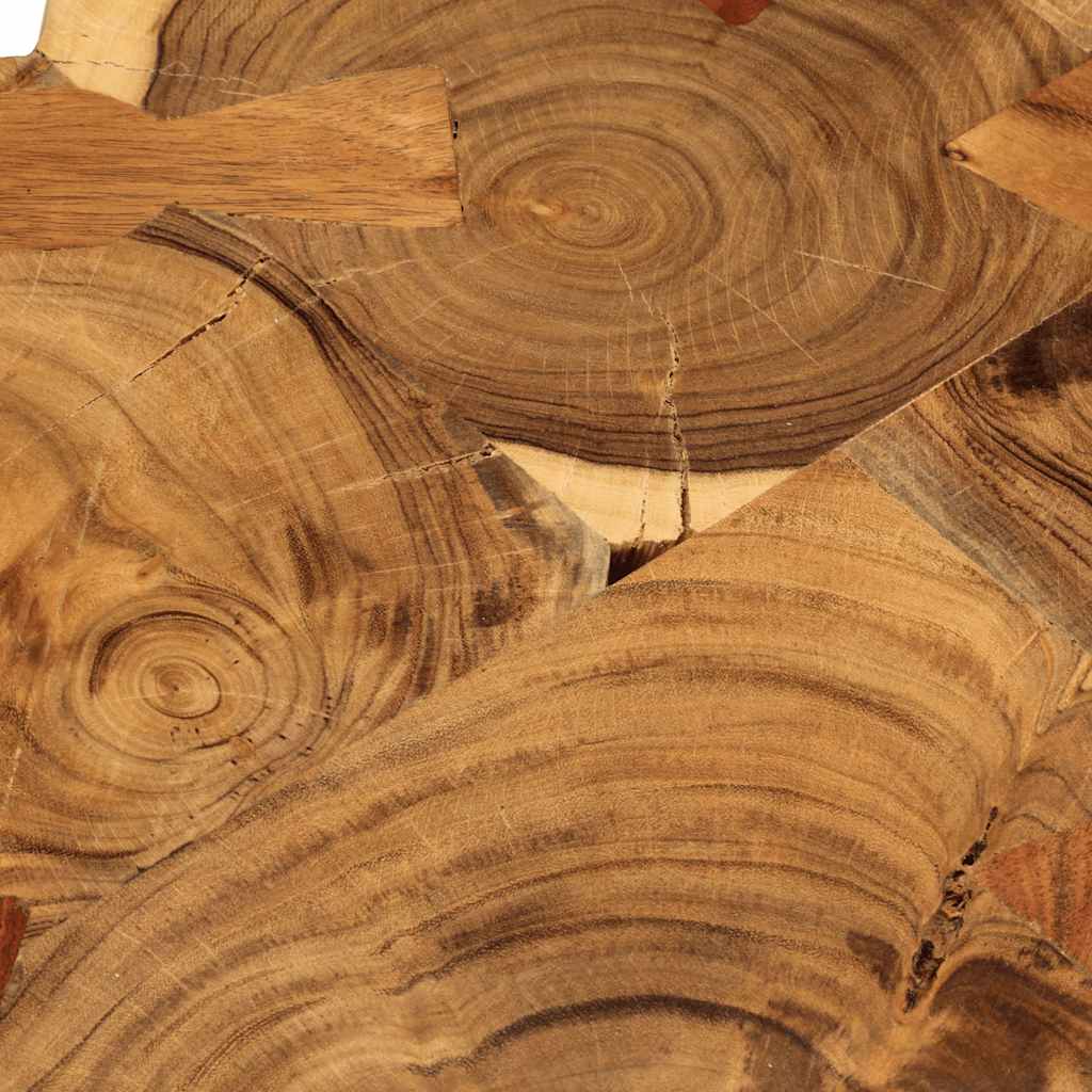 vidaXL Bar Table | Brown and Black | Solid Acacia wood and Iron | Industrial