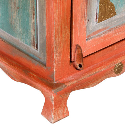 vidaXL Nightstand Solid Mango Wood Orange