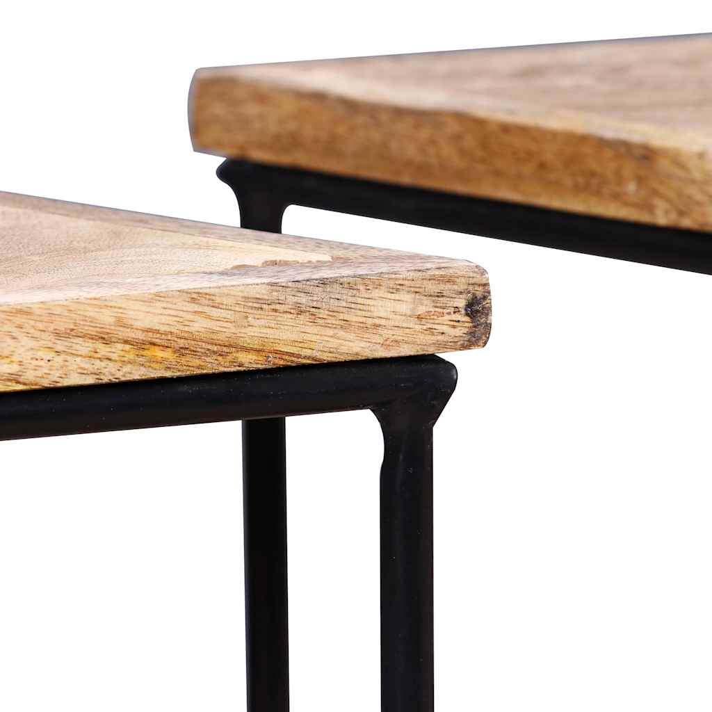 243976 vidaXL Coffee Table Solid Mango Wood 56x48x40 cm - Brown