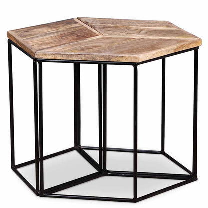 243976 vidaXL Coffee Table Solid Mango Wood 56x48x40 cm - Brown