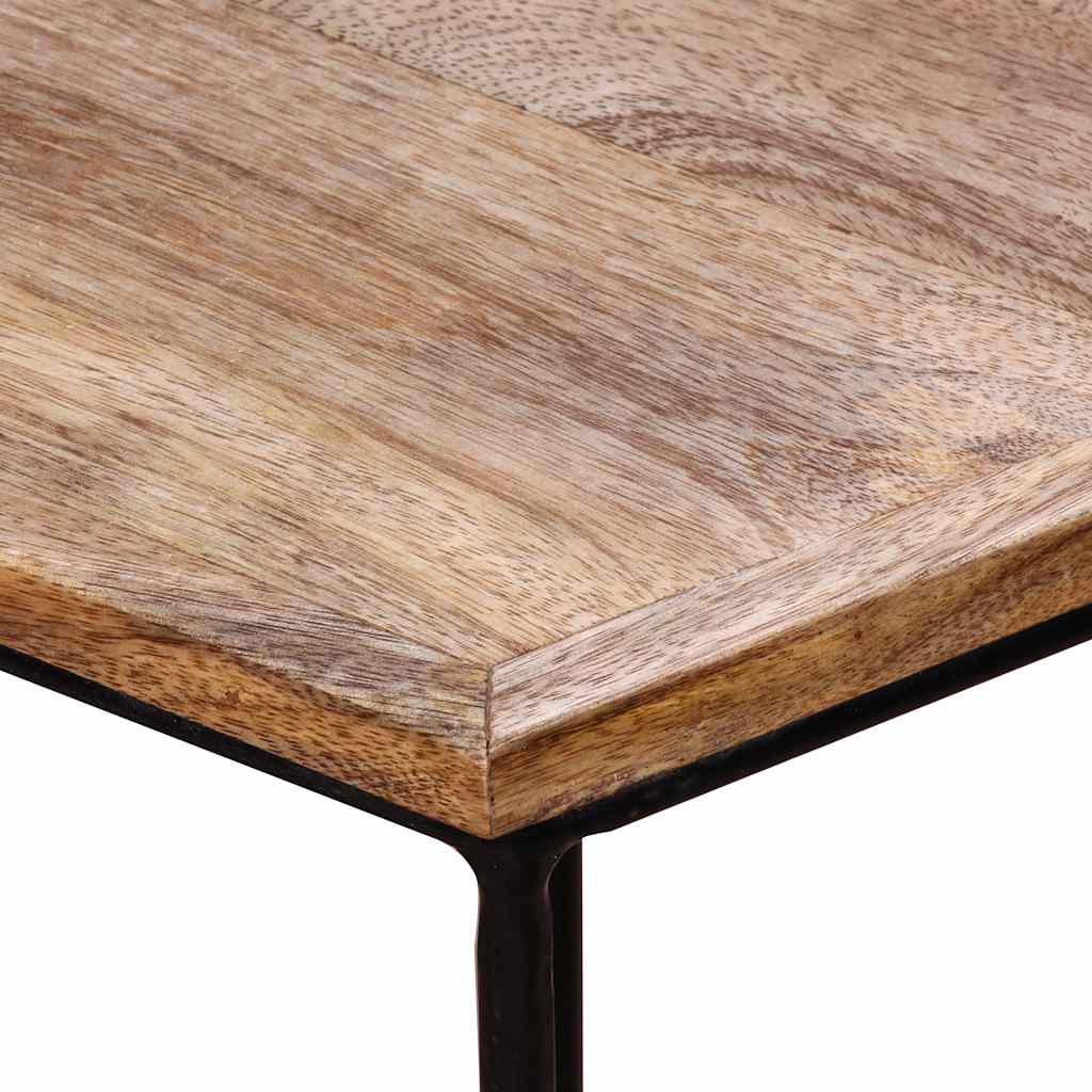 243976 vidaXL Coffee Table Solid Mango Wood 56x48x40 cm - Brown