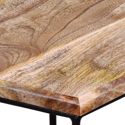 243976 vidaXL Coffee Table Solid Mango Wood 56x48x40 cm - Brown