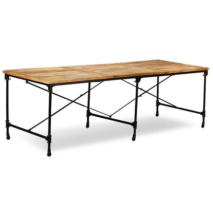 vidaXL Dining Table Solid Mango Wood 240 cm - Brown - 240 x 90 x 76 cm