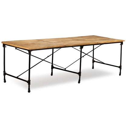 vidaXL Dining Table Solid Mango Wood 240 cm - Brown - 240 x 90 x 76 cm