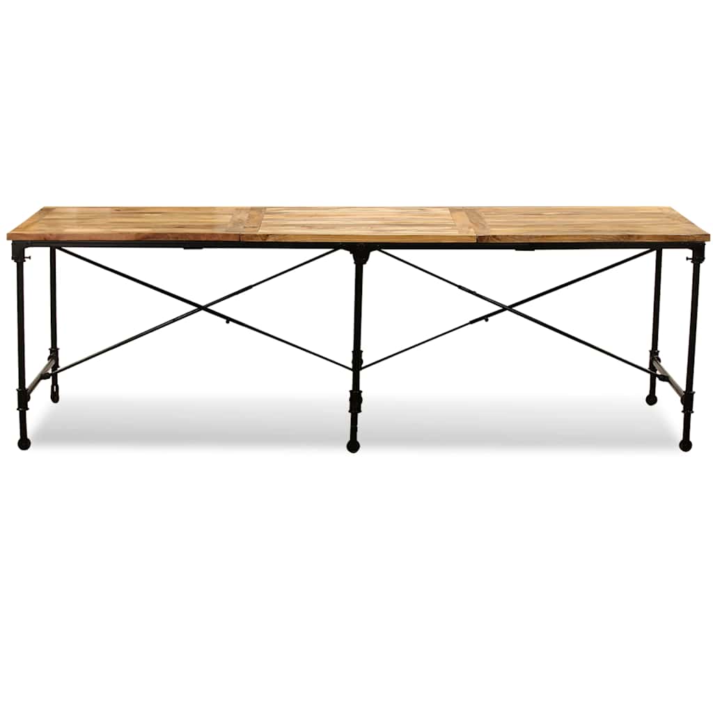 vidaXL Dining Table Solid Mango Wood 240 cm - Brown - 240 x 90 x 76 cm