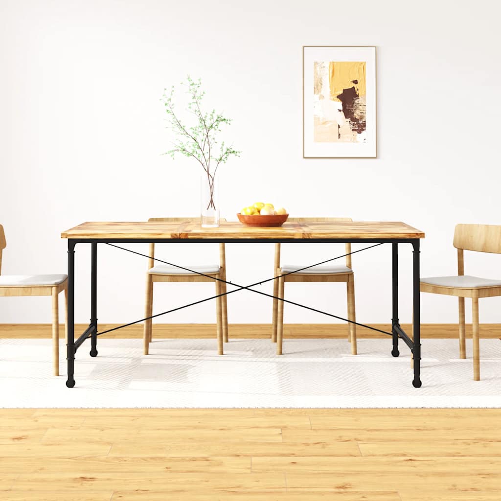 vidaXL Dining Table Solid Mango Wood 180 cm - Brown - 180 x 90 x 76 cm