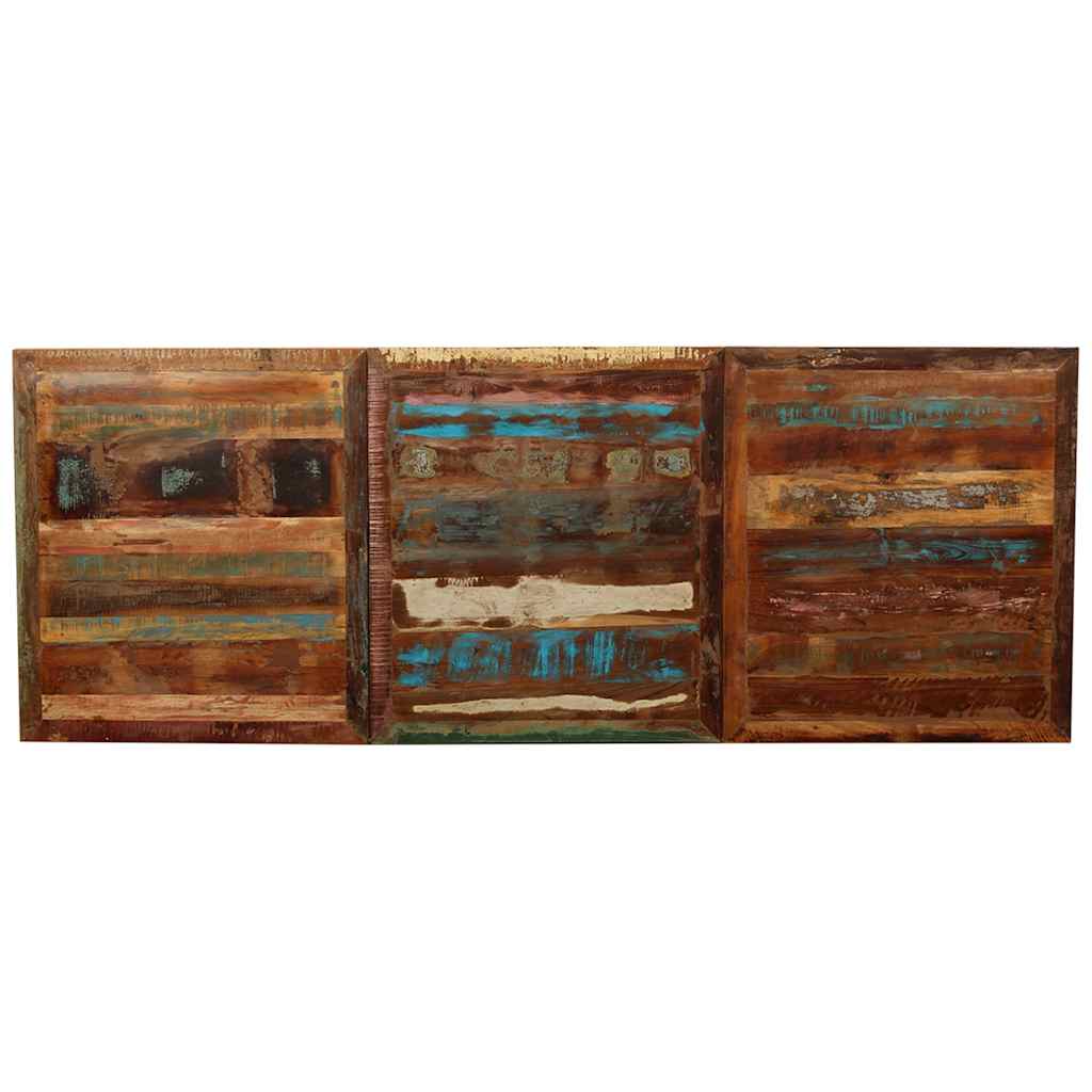 vidaXL Dining Table Solid Reclaimed Wood 180 cm - Multicolour - 180 x 90 x 76 cm