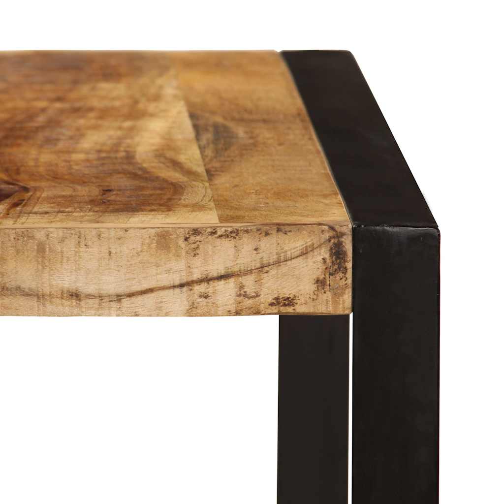 243997 vidaXL Dining Table Solid Rough Mango Wood 180 cm - Brown - 180 x 90 x 76 cm