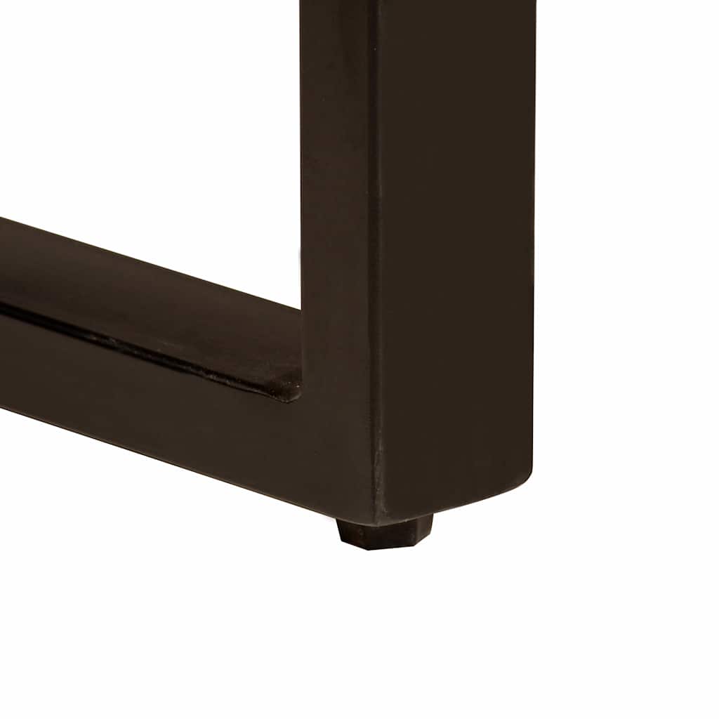 243997 vidaXL Dining Table Solid Rough Mango Wood 180 cm - Brown - 180 x 90 x 76 cm