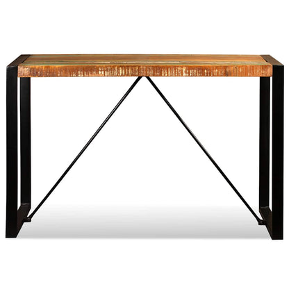 243998 vidaXL Dining Table Solid Reclaimed Wood 120 cm - Multicolour - 120 x 60 x 76 cm
