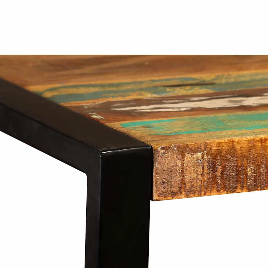 243998 vidaXL Dining Table Solid Reclaimed Wood 120 cm - Multicolour - 120 x 60 x 76 cm