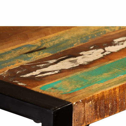 243998 vidaXL Dining Table Solid Reclaimed Wood 120 cm - Multicolour - 120 x 60 x 76 cm