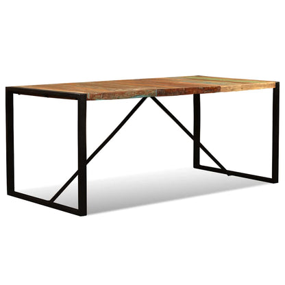 243999 vidaXL Dining Table Solid Reclaimed Wood 180 cm - Multicolour - 180 x 90 x 76 cm