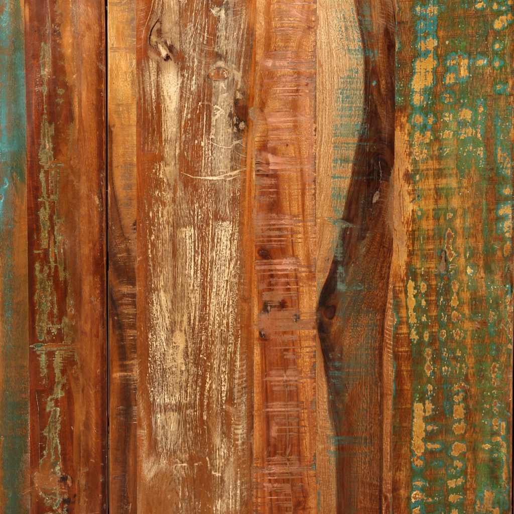 243999 vidaXL Dining Table Solid Reclaimed Wood 180 cm - Multicolour - 180 x 90 x 76 cm