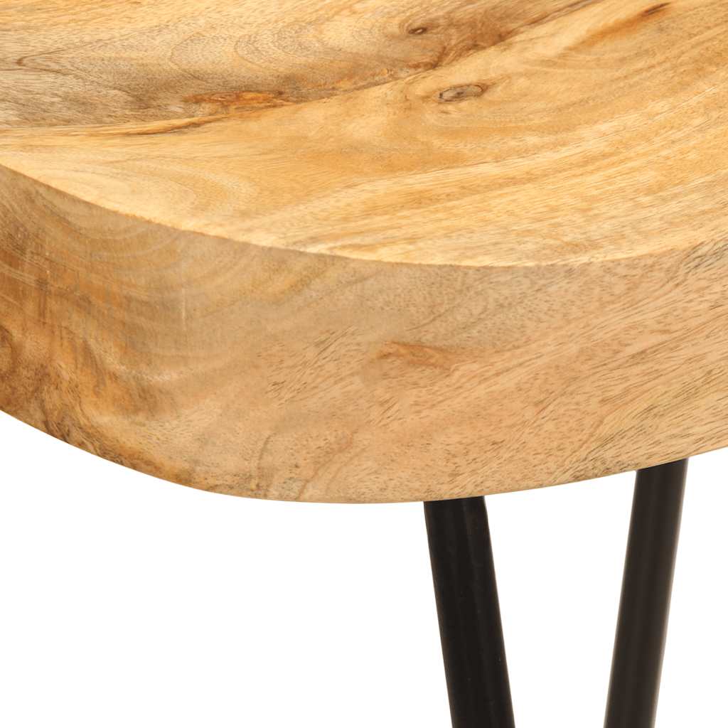 vidaXL Bar Stools 2 pcs Solid Mango Wood - Multicolour - 41 x 44 x 76 cm