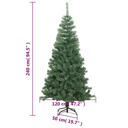 vidaXL Artificial Christmas Tree L 240 cm Green - 240 x 120 cm