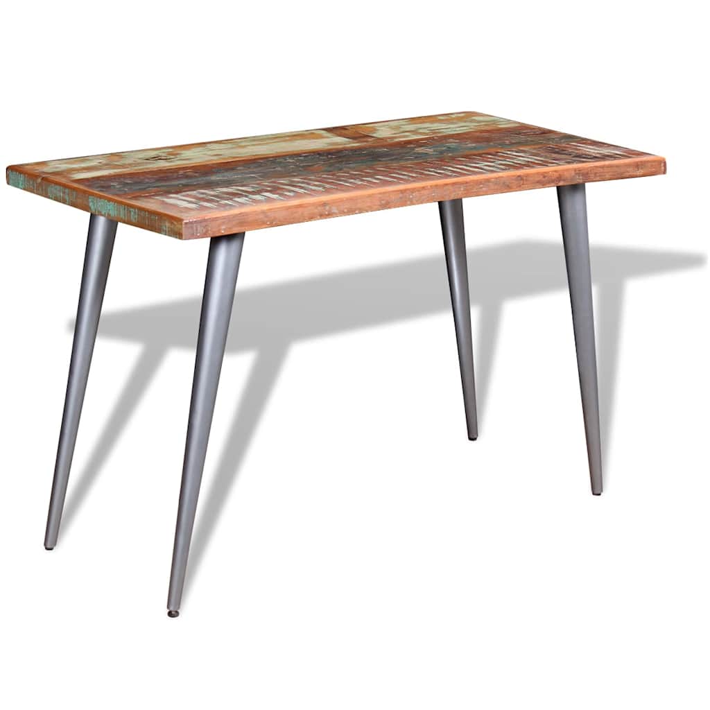 244242 vidaXL Dining Table Solid Reclaimed Wood 120x60x76 cm - Multicolour