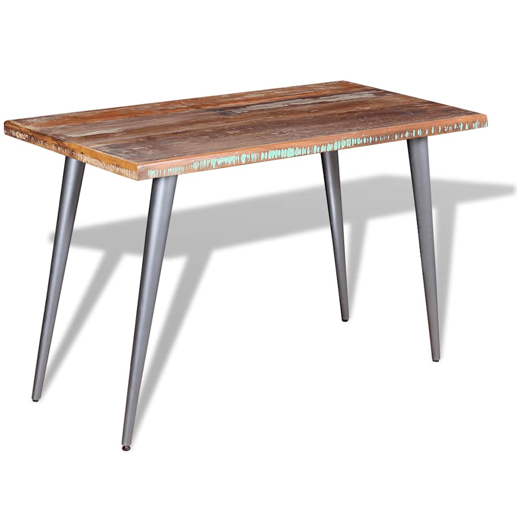 244242 vidaXL Dining Table Solid Reclaimed Wood 120x60x76 cm - Multicolour
