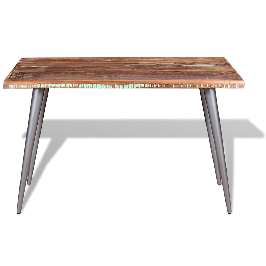 244242 vidaXL Dining Table Solid Reclaimed Wood 120x60x76 cm - Multicolour