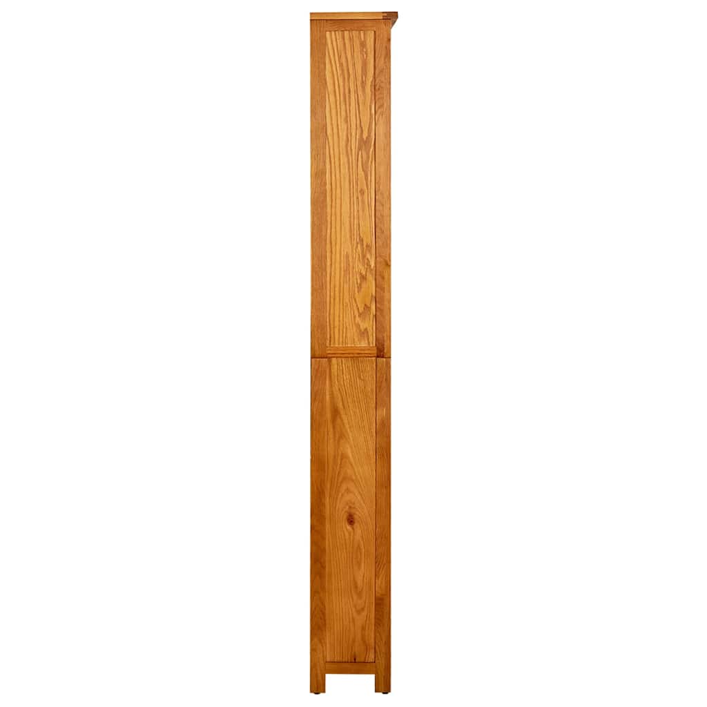 vidaXL 6-Tier Bookcase 80x22.5x180 cm Solid Oak Wood - Brown