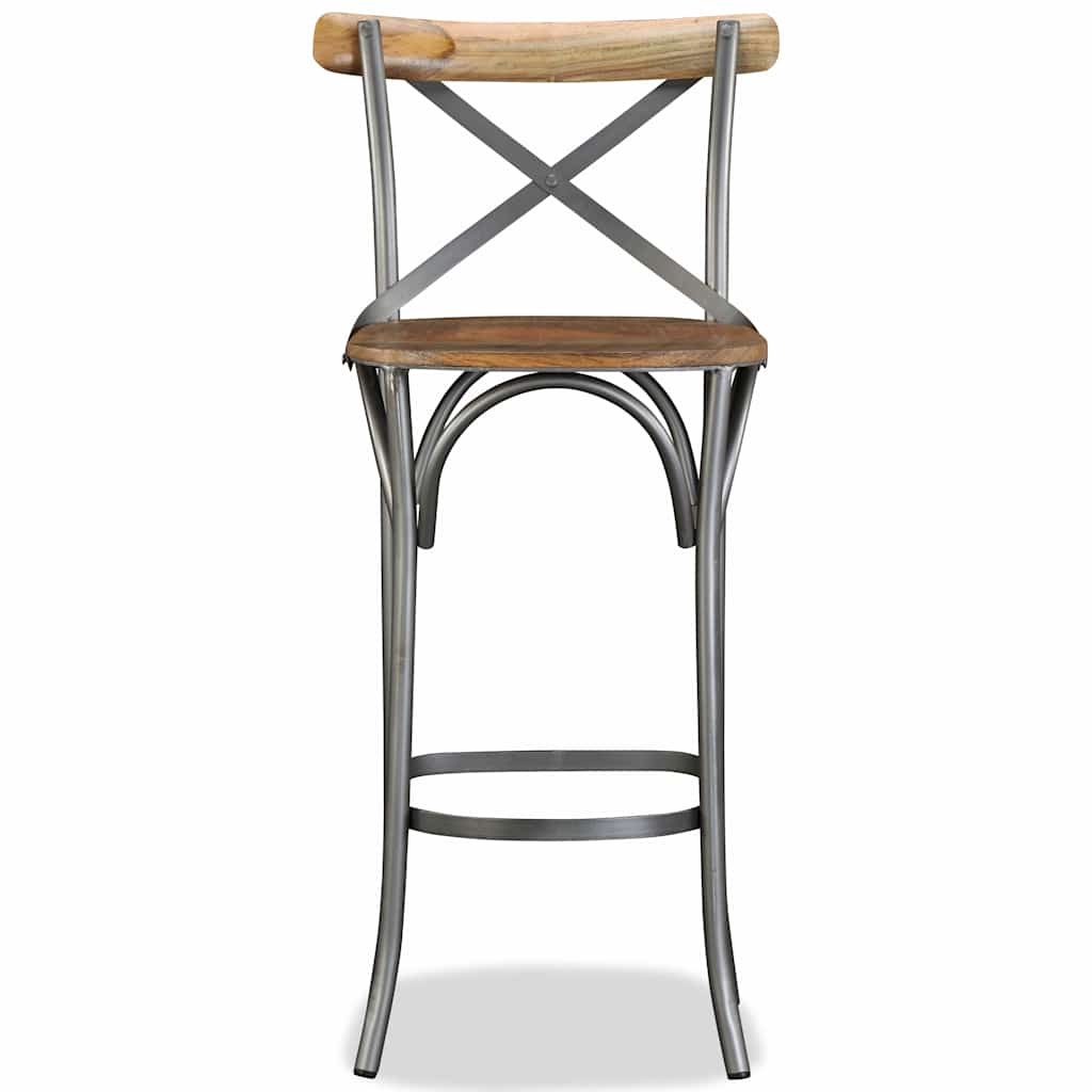 244593 vidaXL Bar Stool Solid Mango Wood - Brown - 49 x 52 x 110 cm