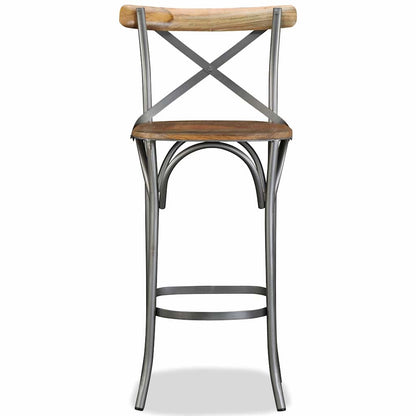 244593 vidaXL Bar Stool Solid Mango Wood - Brown - 49 x 52 x 110 cm