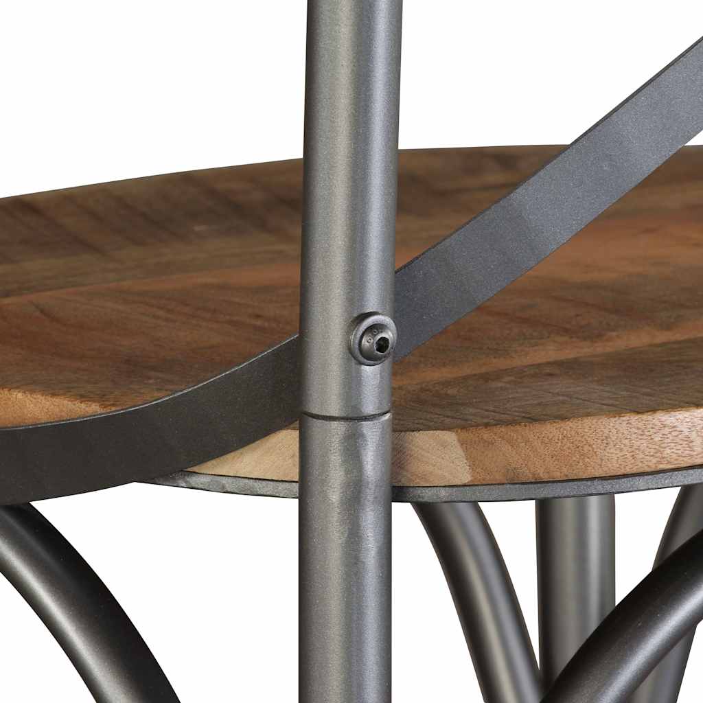 244593 vidaXL Bar Stool Solid Mango Wood - Brown - 49 x 52 x 110 cm