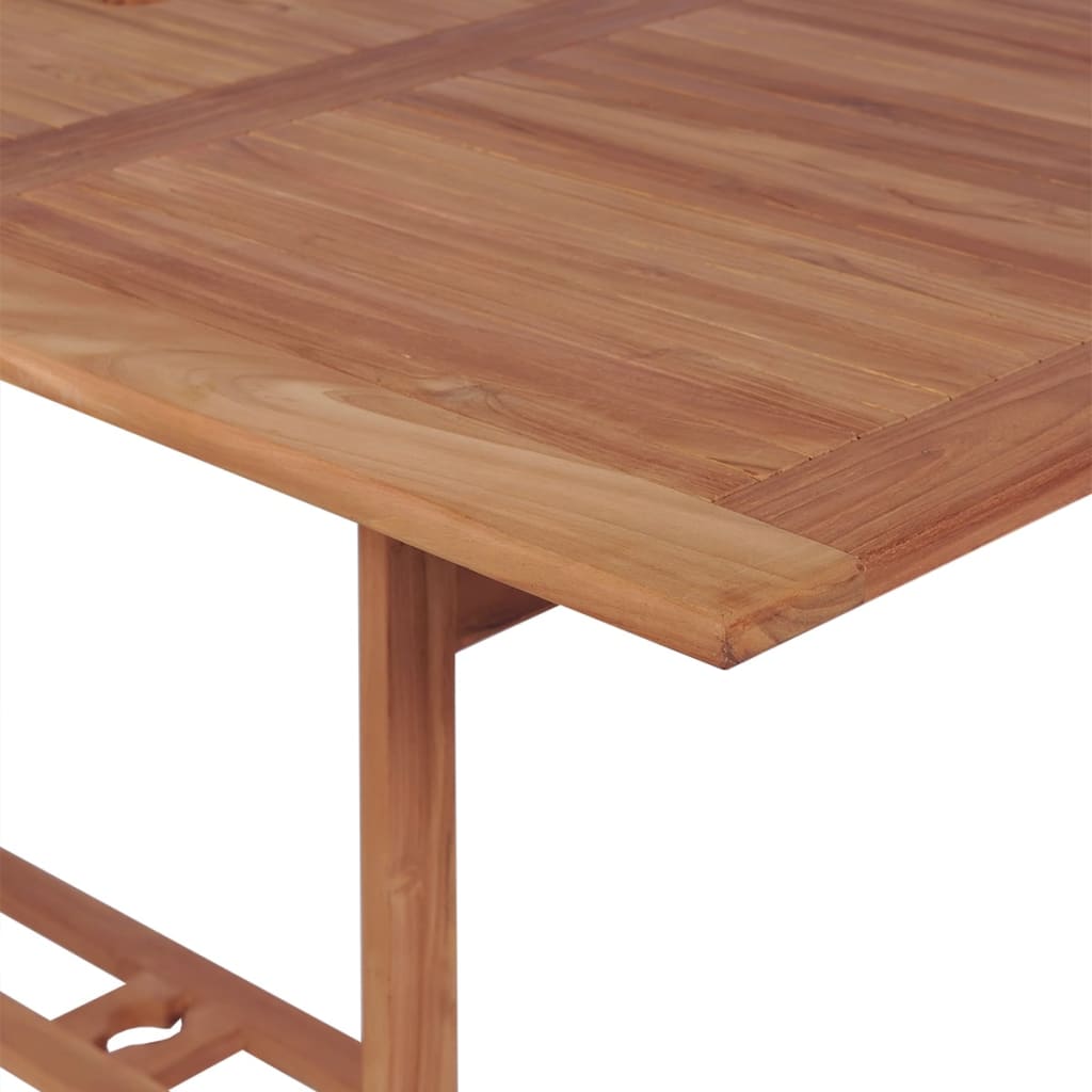 vidaXL Garden Table 180x90x75 cm Solid Teak Wood - Brown
