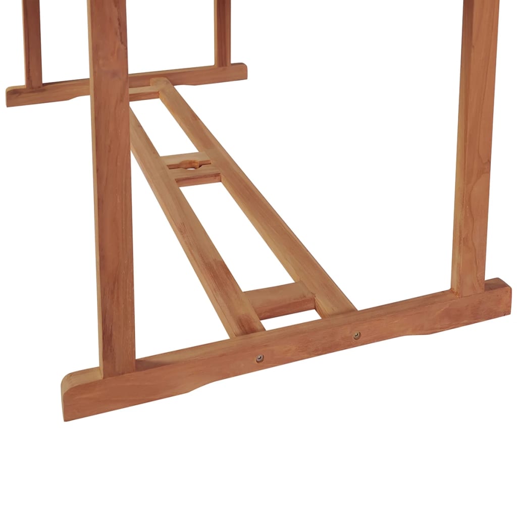 vidaXL Garden Table 180x90x75 cm Solid Teak Wood - Brown