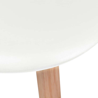 vidaXL Dining Chairs 4 pcs White Plastic - 51 x 82 x 46 cm