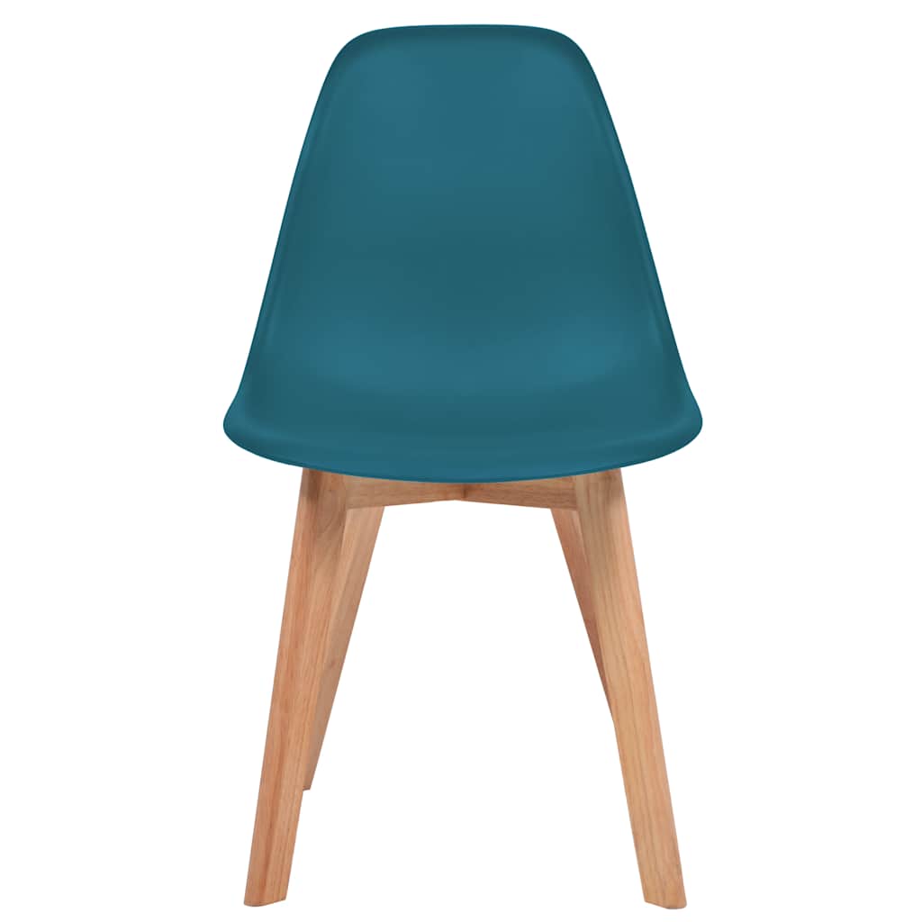vidaXL Dining Chairs 4 pcs Turquoise Plastic - 51 x 82 x 46 cm