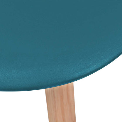 vidaXL Dining Chairs 4 pcs Turquoise Plastic - 51 x 82 x 46 cm