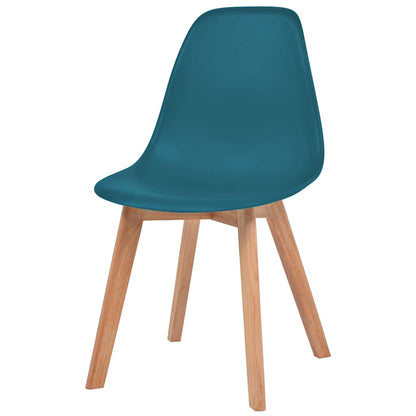 vidaXL Dining Chairs 6 pcs Turquoise Plastic - 51 x 82 x 46 cm