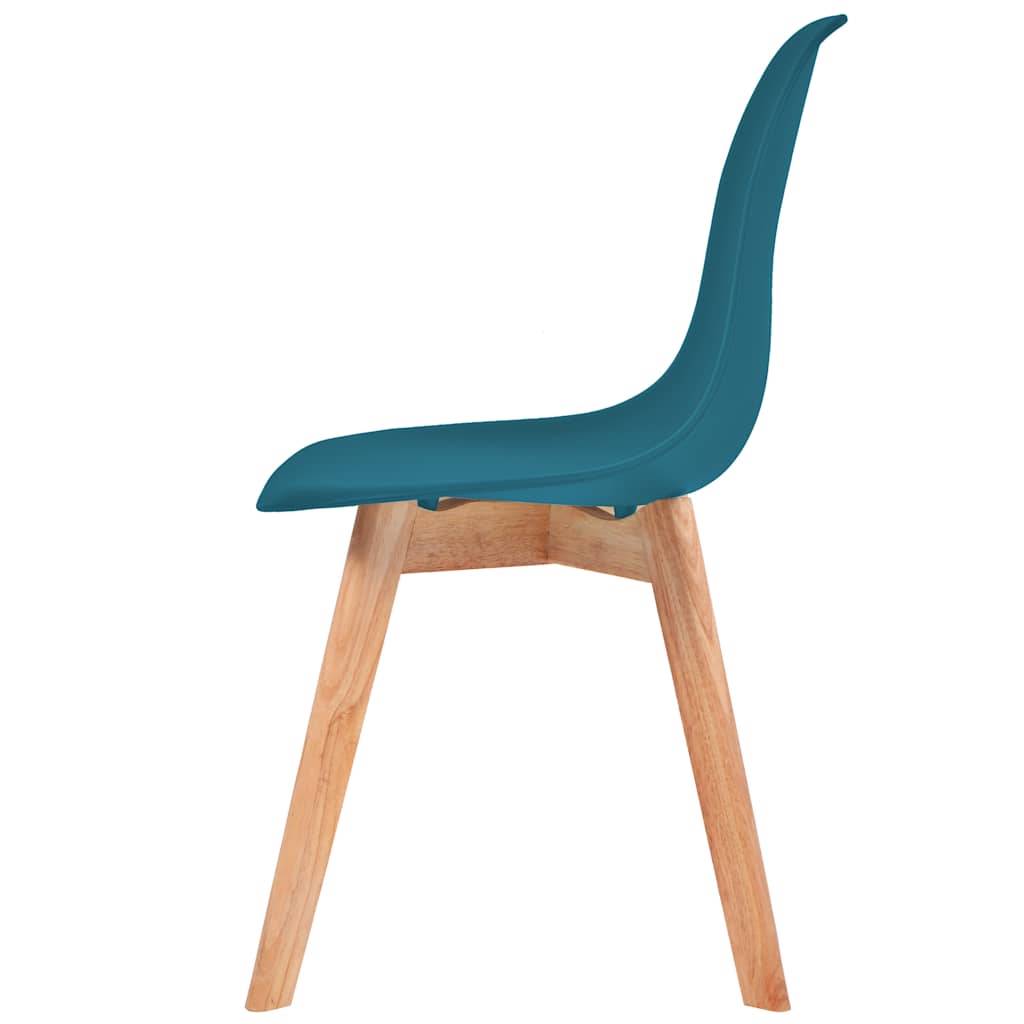vidaXL Dining Chairs 6 pcs Turquoise Plastic - 51 x 82 x 46 cm